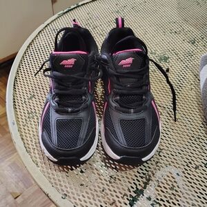 Avia Black and Pink Kids' Athletic Sneakers